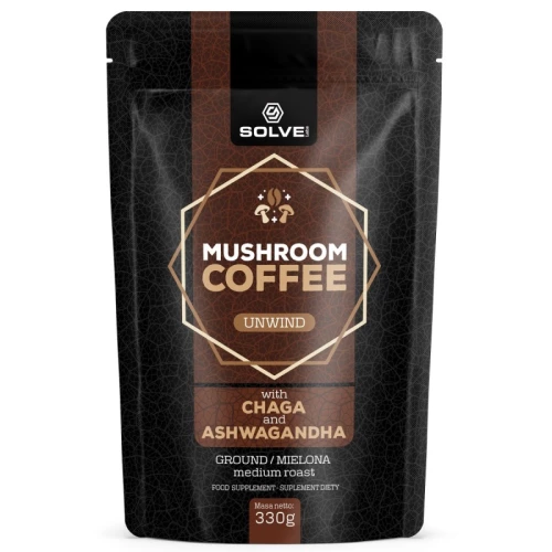 Solve Labs - Mushroom Coffee Unwind - 330g Solve Labs - Mushroom Coffee Unwind - 330g